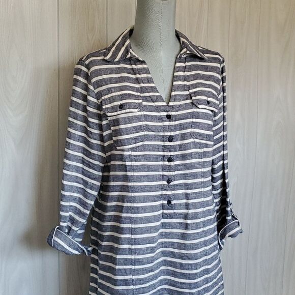 Boden | Pop-over Lindna Shirt Dress - Picture 4 of 10